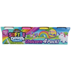Unicorn 4 Packs Softee Dough