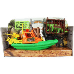 Green Boat  Dinosaur Play Set