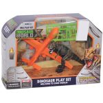 Orange And Black AirCraft Dinosaur Play Set