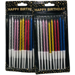 Birthday Candle 10*1 White