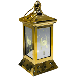 Generic Square lantern with glass, Islamic style, LED Ramadan Fanos