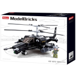 Model Bricks Army Black Helicopter