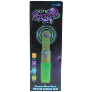 Glow Pocket Fan Folding Lid Fluorescence