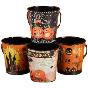 Halloween Small Bucket Metal