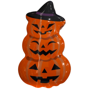 Halloween Pumpkin With A Hat Steel Package