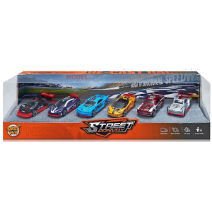 Die-Cast Racing Street Convoy  6 PCS