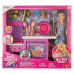 Mattel Barbie Mysteries: Beach Detectives Barbie “Malibu” Doll, Cotton Candy Game Playset & Accessories