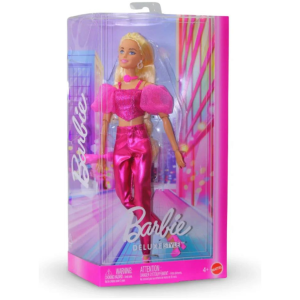 Mattel Barbie Deluxe Style Fashion Doll In Metallic Pink Outfit With Corset Top And Accessories, Blonde