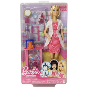 Barbie Scientist Doll And Accessories With Blonde Fashion Doll, Lab Table, & Color-Change Accessories