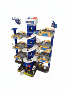 Police Parking Lot City Shittle Assembled Rail Car Series