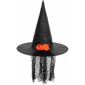 Halloween Witch Hat With Tie