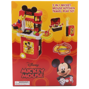 Mickey Mouse  3 In 1 Kitchen Travel Play Set