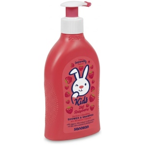 Sanosan Kids 2in1 Raspberry Shower & Shampoo, 400 ML