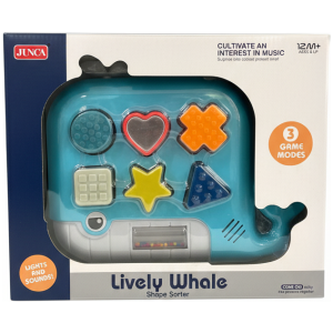 Perform Music Lively Whale Shape Sorter Light Sounds Cultivate An Interest In Music