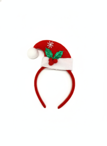 Festive Santa Hat & Holly Christmas Headband