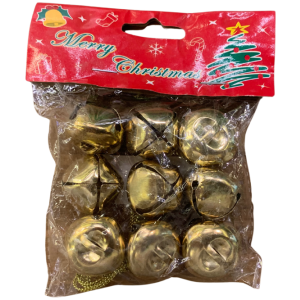 Christmas Gold Bells Tree Decoration 9 In 1