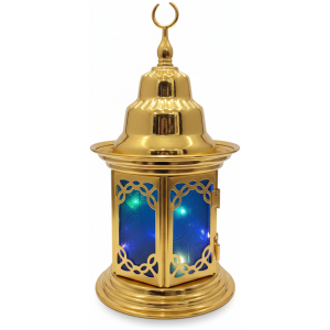 Ramadan Kareem Golden LED Lantern