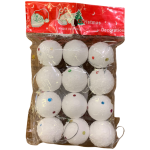 Christmas Snow Balls Tree Decoration