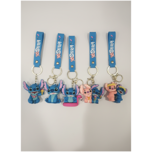 Disney Lilo & Stitch Character Silicone Keychain Set