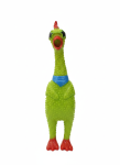 Screaming Squeaky Rubber Chicken Toy
