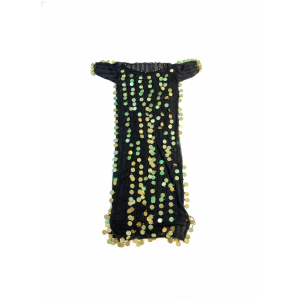 Black Sequin Mesh Costume Dress