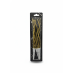 Party Birthday Gold Wavy Candles